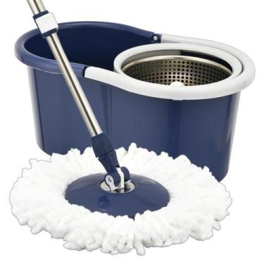 Imagem de Mop Giratório Tornado Perfect Pro Condor Cesto Inox Cor Azulescuro - P
