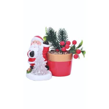 Imagem de Enfeite De Natal Mini Vaso Decorativo Tree 11.7X9.5X14Cm