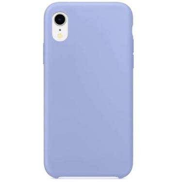 Imagem de Capa Capinha Para iPhone Xr Azul Bebê Aveludada