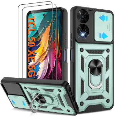 Imagem de ATUMP Capa protetora para TCL 50 XE 5G/TCL 50 XE Nxtpaper 5G com [2 peças] protetor de tela HD, resistente à prova de choque com suporte de rotação de 360° [grau militar] capa protetora para TCL 50 XE