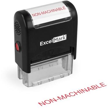 Imagem de Carimbo de borracha de auto-tinta não compatível com tinta vermelha (ExcelMark A1539)