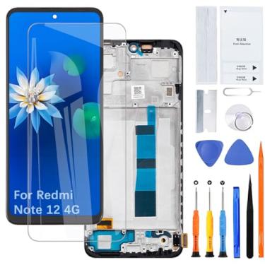 Imagem de Tela de exibição para Xiaomi Redmi Note 12 4G TFT 23021RAAEG 23021RAA2Y 23027RAD4I 23028RA60L Kit de montagem de tela LCD com moldura