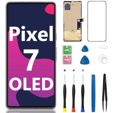 Imagem de Tela de substituição OLED para Google Pixel 7 com moldura LCD sensível ao toque, digitalizador com kit de ferramentas de reparo para GVU6C GQML3 de 6,3 polegadas (suporte a impressão digital)