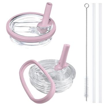 Imagem de Aooiiysd Pacote com 2 tampas Stanley 1,134 g, à prova de vazamento, ajuste de substituição para Stanley Quencher H2.0, design à prova de derramamento, copo de material antiqueda e resistente ao calor