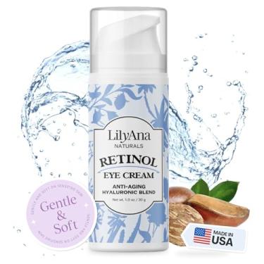Imagem de LilyAna Naturals Creme para os olhos – creme para olheiras e inchaço, creme para os olhos, creme antienvelhecimento para os olhos reduz linhas finas e rugas (30 ml, retinol)