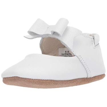 Imagem de Robeez First Kicks Sapatos para bebês meninas – 0-24 meses, Sofia White, 9-12 Months Infant