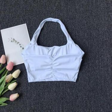 Imagem de Colete Esportivo Feminino De Secagem Rápida Com Gola Halter, Almofadas