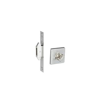 Imagem de Fechadura Porta Correr Banheiro Wc Pado Inox Escovado Trava