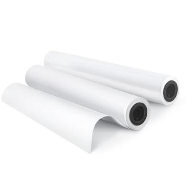 Imagem de Papel de grande formato 61 cm x 300', papel plotter 2 rolos, rolos de impressão Goefun 5.1 cm Core CAD & GIS Bond