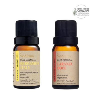 Imagem de Kit 2 Óleo Essencial 100% Puro Via Aroma 10ml - Escolha seu Aroma