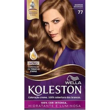 Imagem de Tintura Koleston Coloração Permanente - 77 Marrom Dourado - WELLA