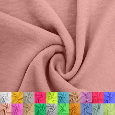 Imagem de Texco Inc Air Flow Cey Yard – 100% poliéster, não esticável, 149,9 cm de largura, 160 g/m2 leve tecido respirável para vestidos, blusas, vestuário, costura e artesanato DIY, malva 5 jardas
