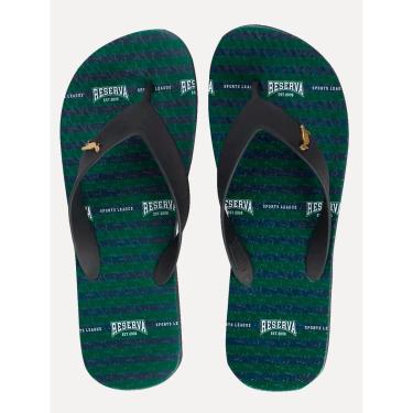 Imagem de Chinelo Reserva Masculino Athletic Stipes Verde-Masculino
