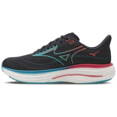 Imagem de Tênis de Corrida Mizuno Wave Rider 29 Masculino, Cinza, 44