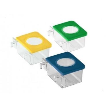 Imagem de Comedouro para pássaros 1 Furos c/ Gancho pacote com 12 - Jel Plast