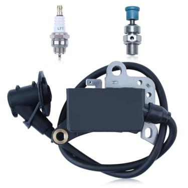 Imagem de Atunee Bobina de ignição para Stihl TS400 TS460 Serra de corte de 3 parafusos com válvula de descompressão substituição de vela de ignição 42234001300