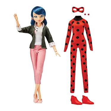 Imagem de Miraculous Cat Ladybug Superhero Secret Marinette with Ladybug Fashion Outfit by Playmates Toys