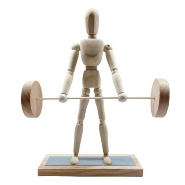 Imagem de Magictech Kinetic Art Toy Artists Wooden Manikin Flexible Jointed Decompressive Science Psychology Home Office Decor Desk PH52