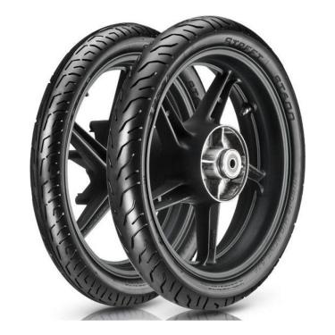 Imagem de Par Pneu Moto Vipal 80/100-18 + 90/90-18 St600 Titan Fan Ybr Dianteiro + Traseiro