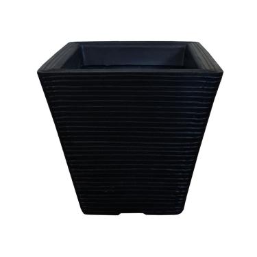 Imagem de Vaso De Planta Quadrado Decorativo Polietileno 30X30 Preto