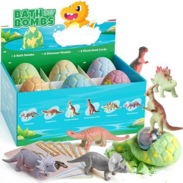 Imagem de Bombas de banho Dino Egg TranquilBliss para crianças com surpresa, pac