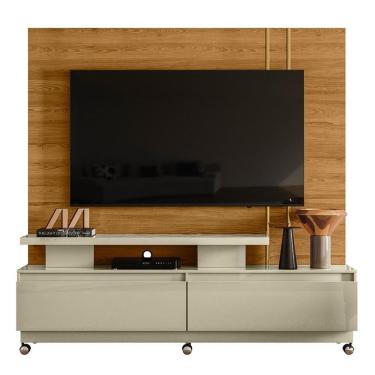 Imagem de Estante Home Theater New Apolo para TV até 75” com Rodízios - Madetec