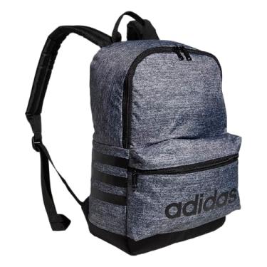 Imagem de adidas Mochila clássica 3S para meninos e meninas, Jersey Onix cinza/preta, One Size, Mochila clássica 3s para meninos e meninas