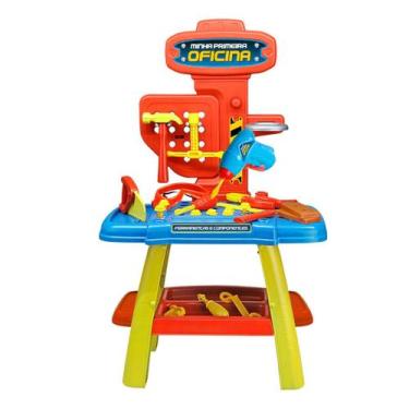 Imagem de Brinquedo Primeira Oficina Faz de Conta Completo com Ferramentas Capac