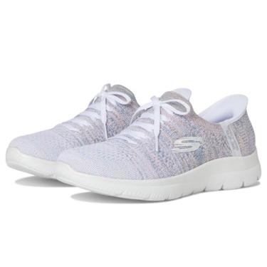 Imagem de Skechers Tênis feminino Summits Hands Free Slip-ins, Branco/Multi = wmlt, 35