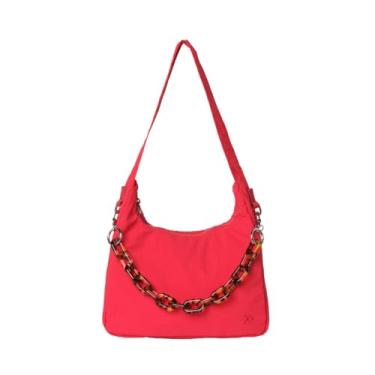 Imagem de Thread Penny Bag – Bolsas compactas para mulheres – Bolsa pequena com bolsos, bolsa de mão pequena, bolsa de viagem, Vermelho, Casual