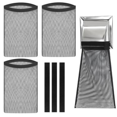 Imagem de 3 coletores de fiapos para secadora, coletor de fiapos para ventilação de secador, coletor de fiapos para ventilação de secadora, saco de poeira para ventilação interna e externa