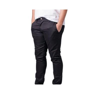Imagem de Calça Slim Masculina Essencial Ogochi 002510019 Preta, 48, Preto