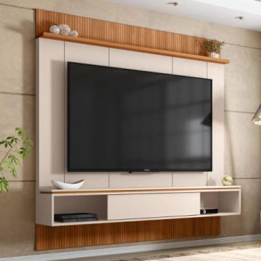 Imagem de Painel Para Tv de até 65 Polegadas Marrom Aura Caemmun