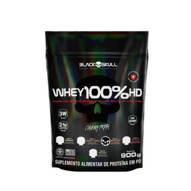 Imagem de Refil Whey 100 Hd Sabores I 900g I Black Skull Original, Chocolate, 90