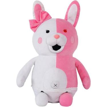 Imagem de HUOGUO rosa branco coelho pelúcia meninas jovem coelho travesseiro bri