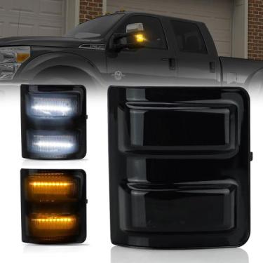 Imagem de Luzes de marcação de espelho lateral LED D-Lumina para Fo-rd F250-F550