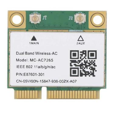 Imagem de Placa de rede Zunate MC-AC7265 PCIe 2.4G/5G WiFi Bluetooth 4.2