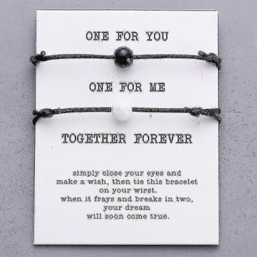 Imagem de Pulseiras pedra de lava fosca pulseira de contas naturais ônix preto b