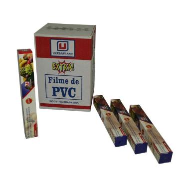 Imagem de Filme Filmito PVC 28cm x 100m - 25 rolos - Transparente