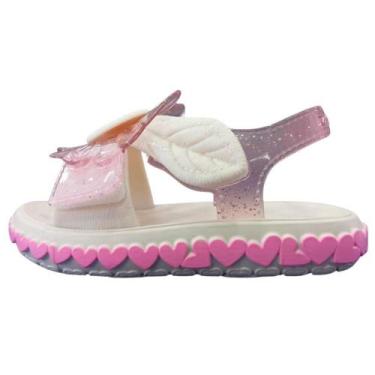 Imagem de Sandalia Zaxy Spring Baby Aplique De Flor, 25, Branco, Rosa