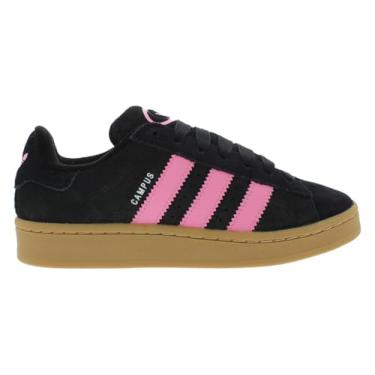 Imagem de adidas Tênis Campus 00s MWNS, preto/branco/rosa verdadeiro, tamanho 36