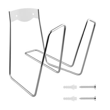 Imagem de Suporte de mangueira de jardim, design montado na parede, resistente à corrosão, adequado para tubos de água e cabos de extensão, fácil de instalar, ideal para casa