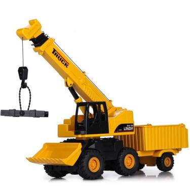 Imagem de Crane Toy Trucks SASBSC 3 em 1 para meninos de 3 anos ou mais com efei