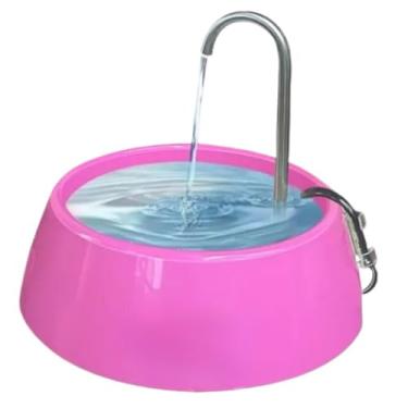 Imagem de Fonte De Agua Gatos Bebedouro Pet Cães Mec Dura 35x25x19cm 2.5L Bivolt Silenciosa Residencia Bebedouro Para Cães (MEC-ROSA)