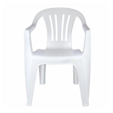 Imagem de Cadeira Poltrona Plástica Empilhavel Reforçada 182kg Mor