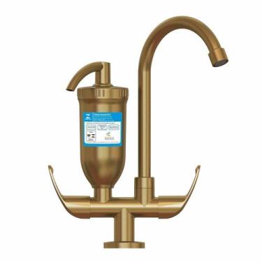 Imagem de Torneira Filtro Cozinha Bancada ABS 1/4v Gold 2168 Monoc - INJETPLAST,