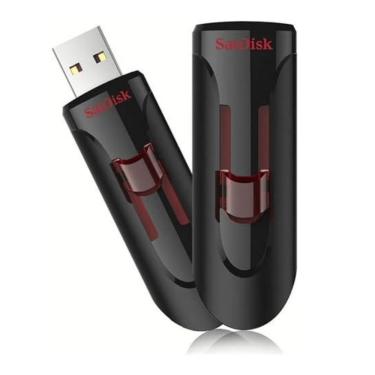 Imagem de Pen Drive SanDisk Cruzer Glide 64GB USB 3.0  Preto/Vermelho