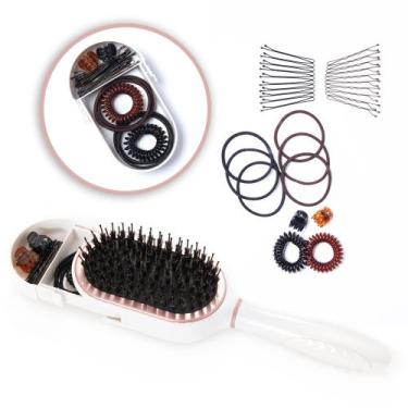 Imagem de Escova de cabelo de viagem BeautyHak PAK com 30 acessórios de cabelo -