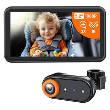 Imagem de Câmera de carro de bebê LUCKVIEW BM2A  zoom 3X para ver o bebê com cla