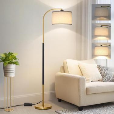 Imagem de Lâmpada de piso Boncoo Arc regulável 9W LED preto dourado